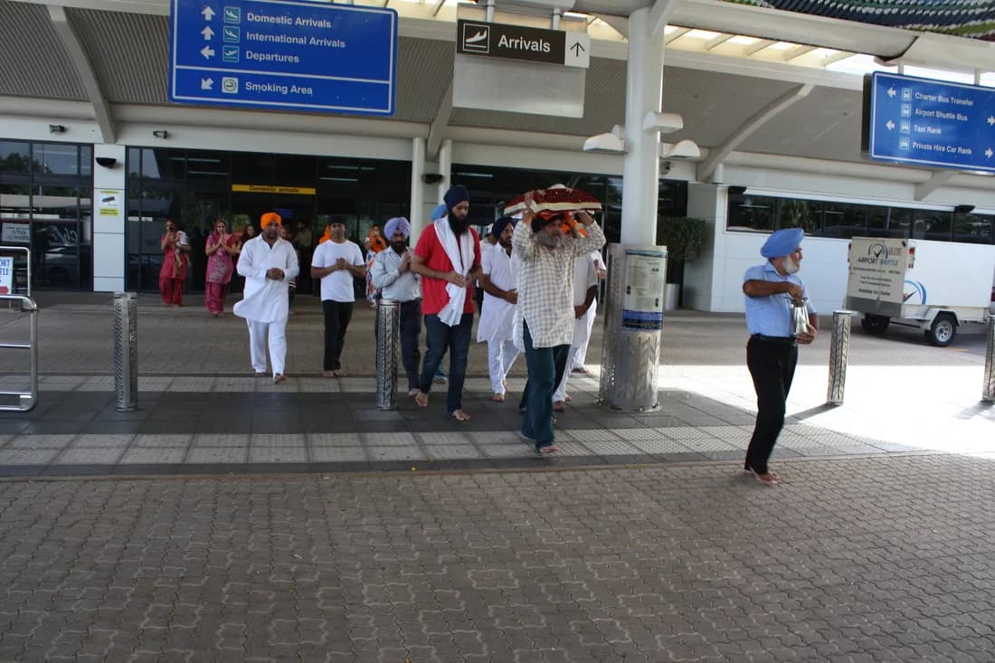 SGGS Ji Arrival — Gurdwara Sahib Darwin