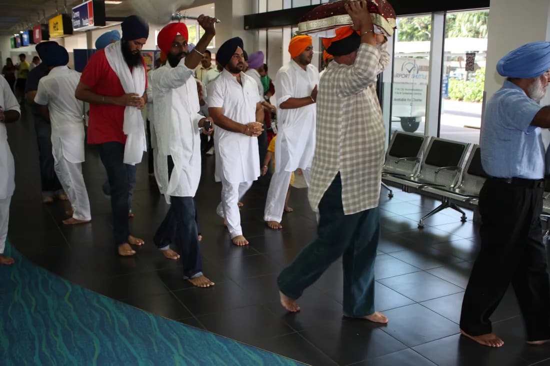 SGGS Ji Arrival — Gurdwara Sahib Darwin