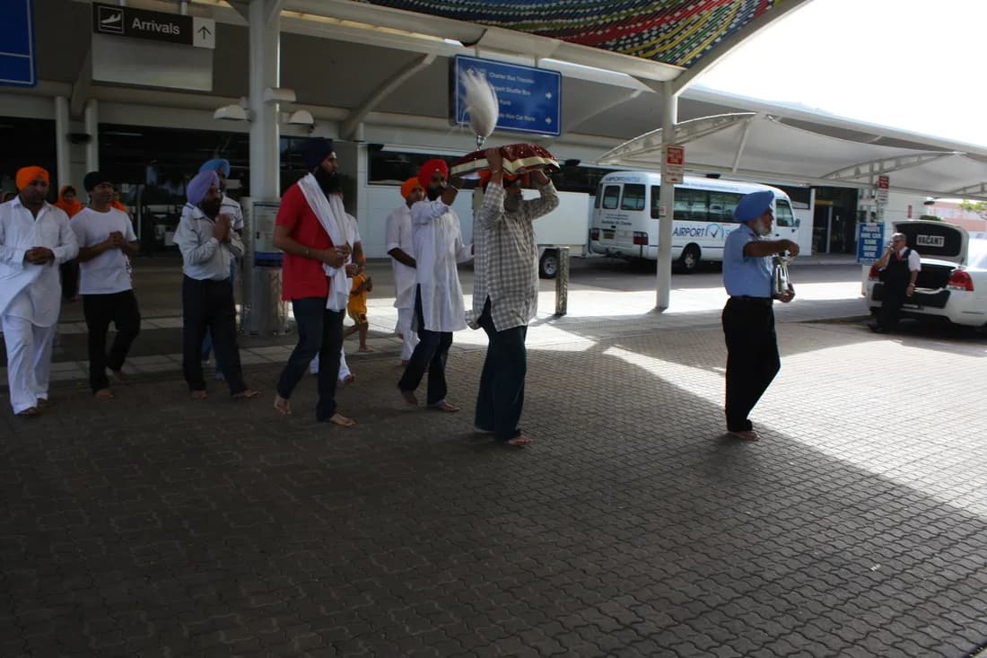 SGGS Ji Arrival — Gurdwara Sahib Darwin