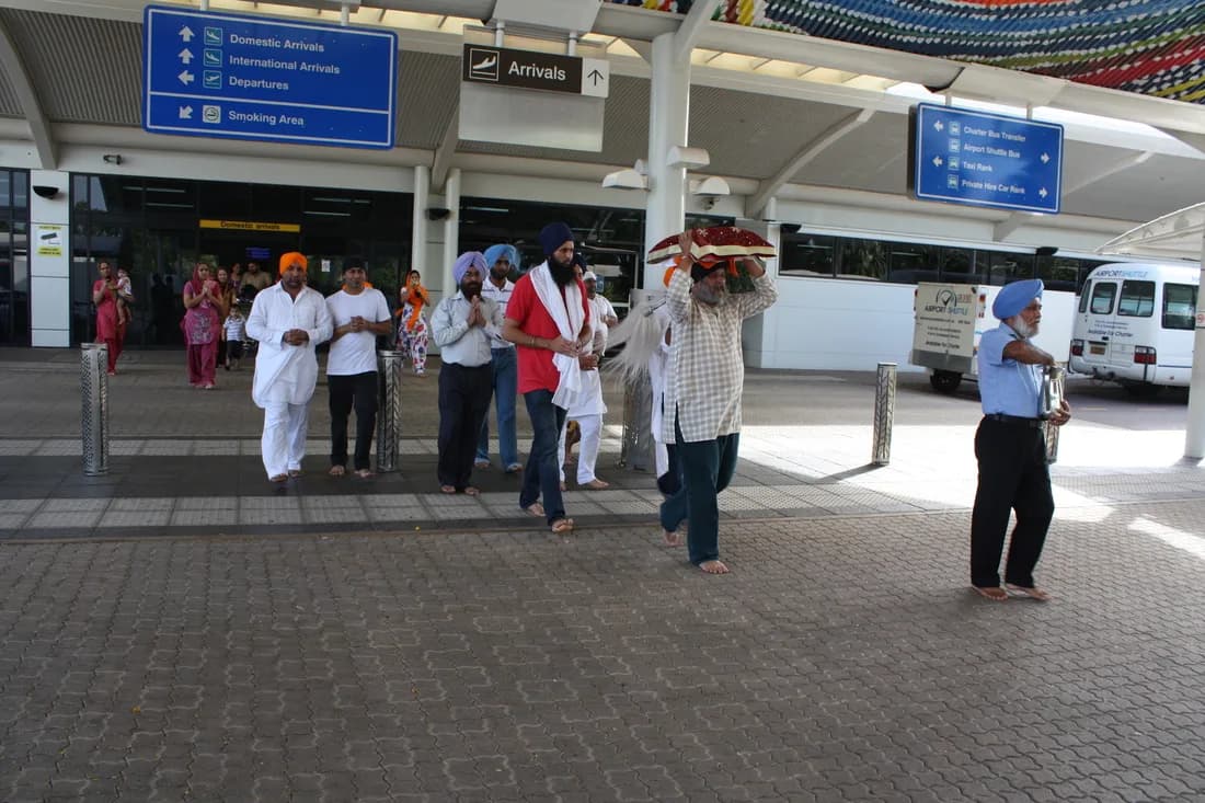 SGGS Ji Arrival — Gurdwara Sahib Darwin