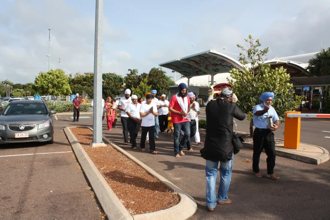 SGGS Ji Arrival — Gurdwara Sahib Darwin