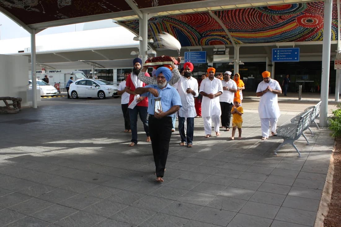 SGGS Ji Arrival — Gurdwara Sahib Darwin